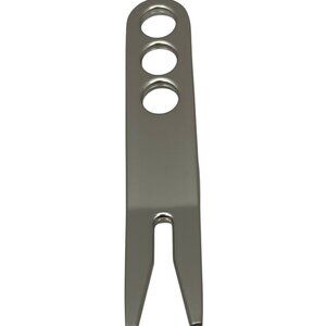 Aluminum Golf Divot Repair Tool With Three Hole Handle 10m